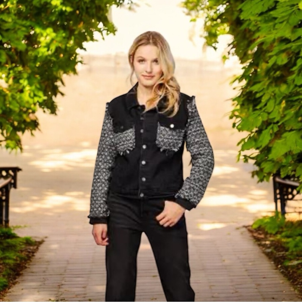 Toxik denim women’s jacket Black size : small / 36